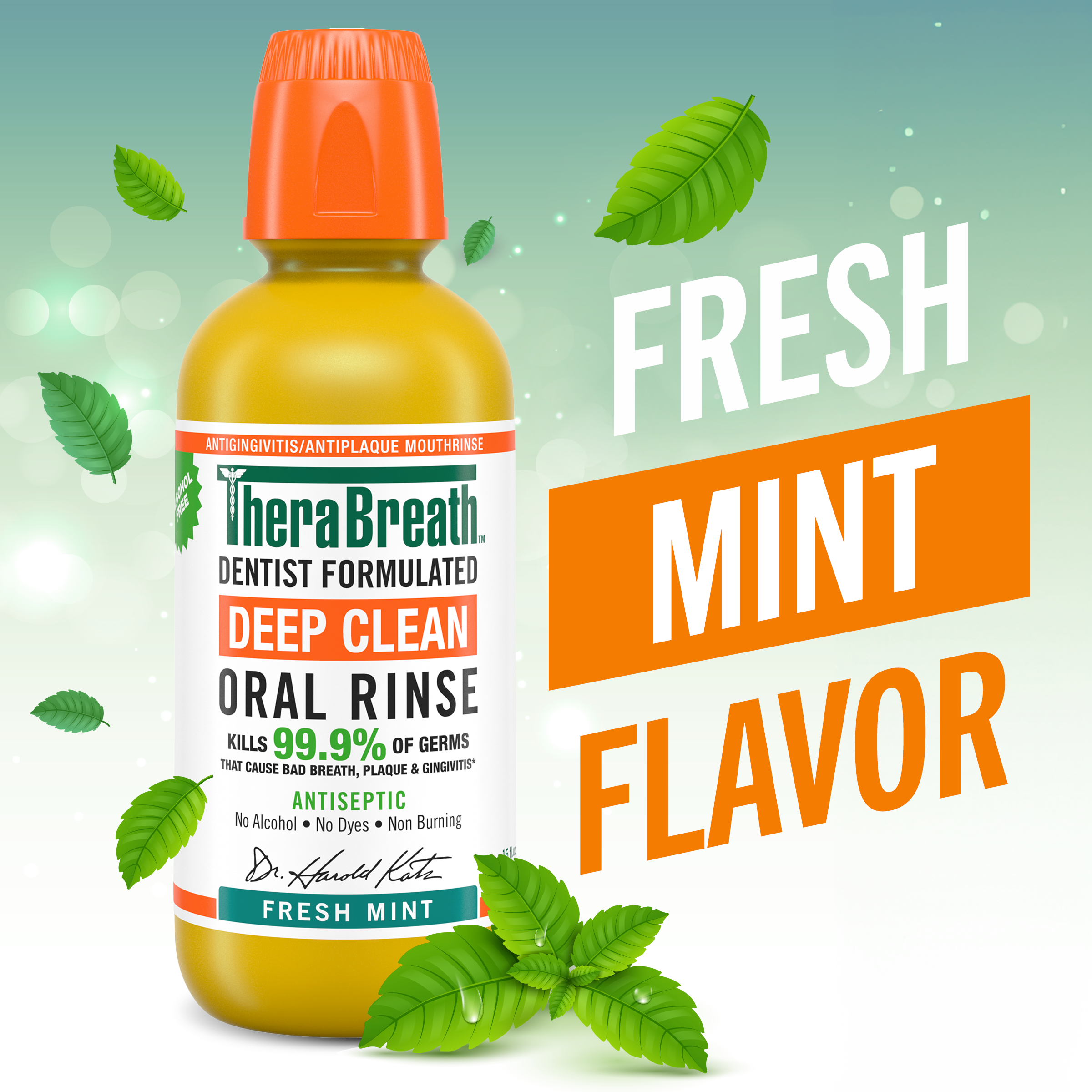 Alternative view of Deep Clean Oral Rinse - Fresh Mint